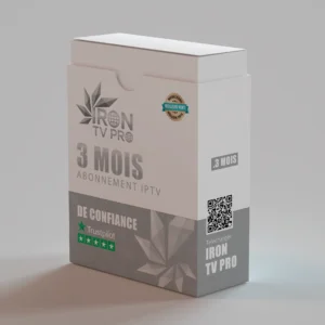 Visuel du produit Abonnement IPTV 3 Mois avec IRON TV PRO – Application officielle, fiable et compatible avec Smart TV, Android et iOS
