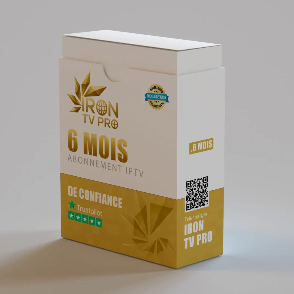 Abonnement IPTV 6 Mois – Boîte Officielle IRON TV PRO